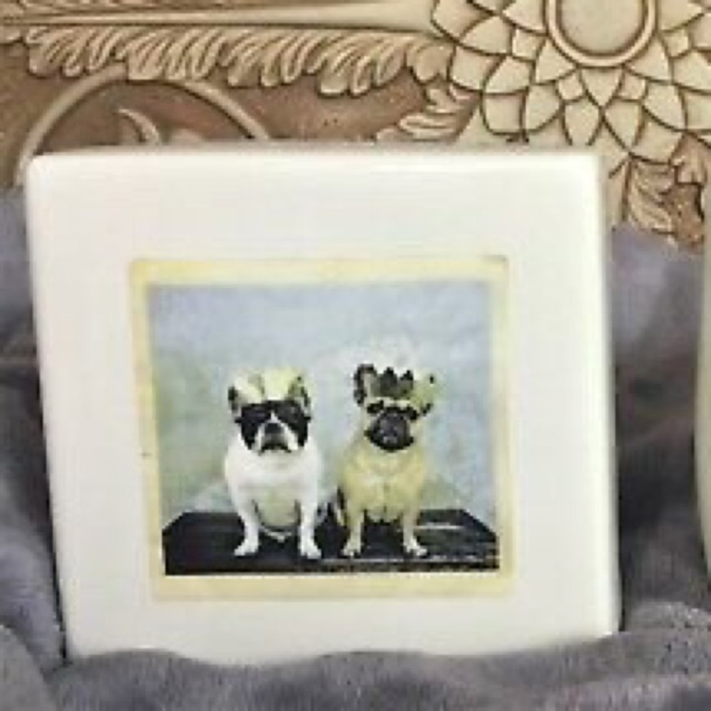 LAST CHANCE ~ RAE DUNN Paperweight French Bulldogs